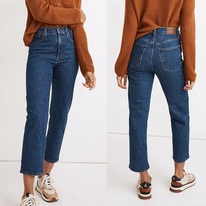 Madewell The Perfect Vintage Straight Crop Jean Edendale Wash, sz 25